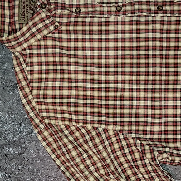 Vintage. 90s. Abercrombie and Fitch. The Big Shirt. Button- up.  Men's size XL - Picture 6 of 16